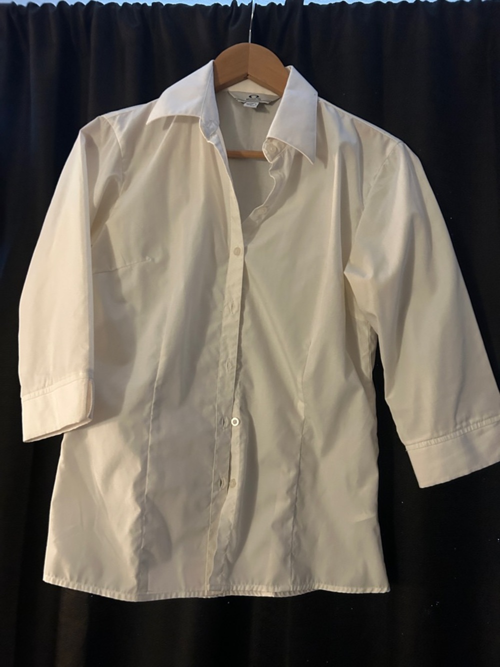 Classic White Button-Up Shirt